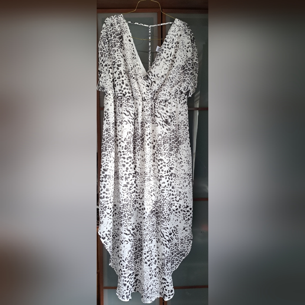 Black and white printed dress Size 3x